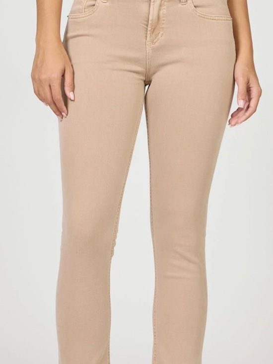 Dear John Denim - Dear John | Blair Straight CROPPED Jeans with Frayed Hem in Golden Cream | Sz 29